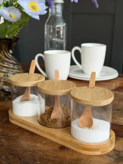 VIAMAJA Bakke sæt med bakke, 3 glas og skeer Online