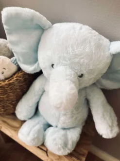 VIAMAJA Bamse Elefant 38cm - Lyseblå Best