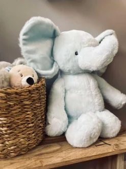 VIAMAJA Bamse Elefant 38cm - Lyseblå Best