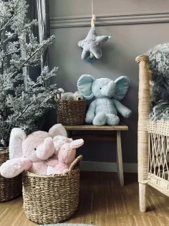 VIAMAJA Bamse Elefant 38cm - Lyseblå Best