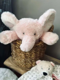 VIAMAJA Bamse Elefant 25cm - Lyserød Best