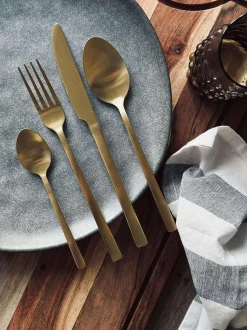 VIAMAJA Bestik til 4 personer - Classic Gold Hot