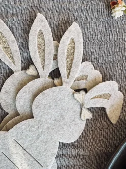 VIAMAJA Bestikholder kanin Beige- Sæt med 4 stk Online