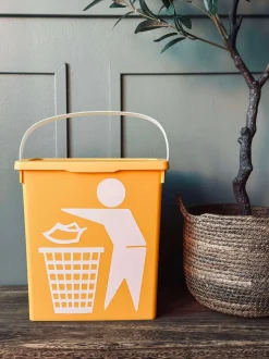 VIAMAJA BIO Spand med låg 12 liter - GUL New