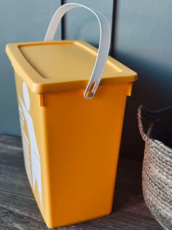 VIAMAJA BIO Spand med låg 12 liter - GUL New