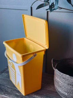 VIAMAJA BIO Spand med låg 12 liter - GUL New