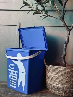 VIAMAJA BIO Spand med låg 12 liter - BLÅ New