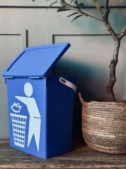 VIAMAJA BIO Spand med låg 12 liter - BLÅ New