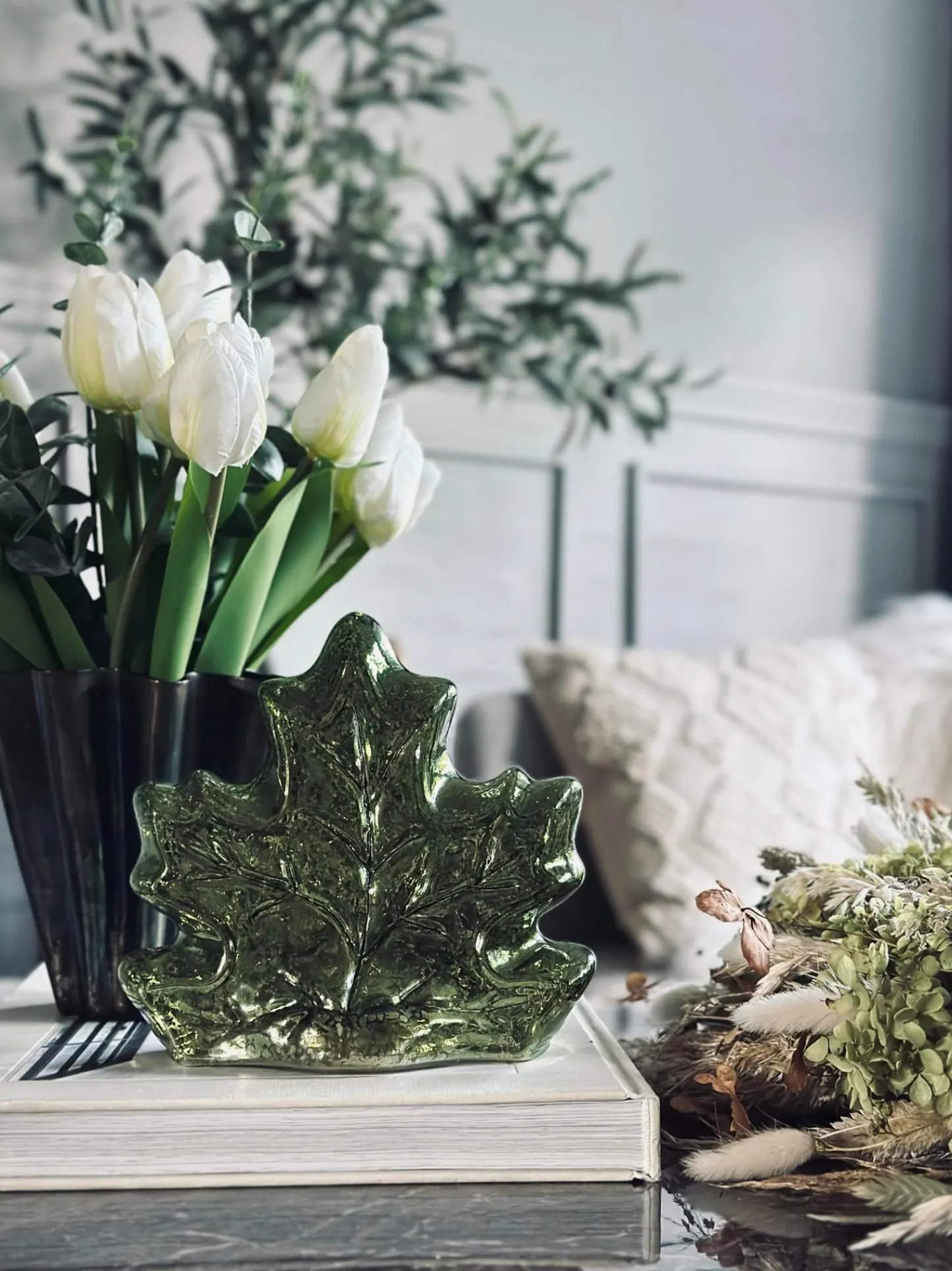 VIAMAJA Blad med led lys og timer - Flere farver Best