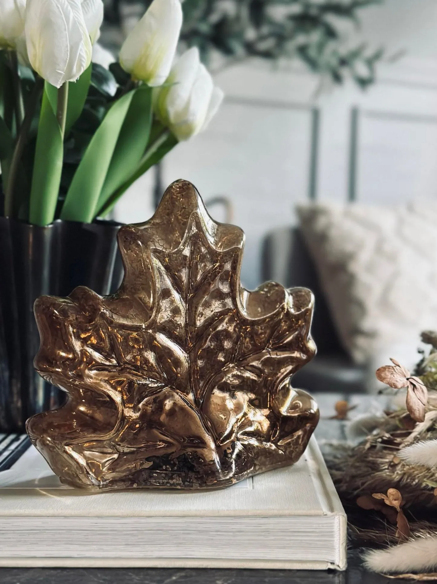 VIAMAJA Blad med led lys og timer - Flere farver Best