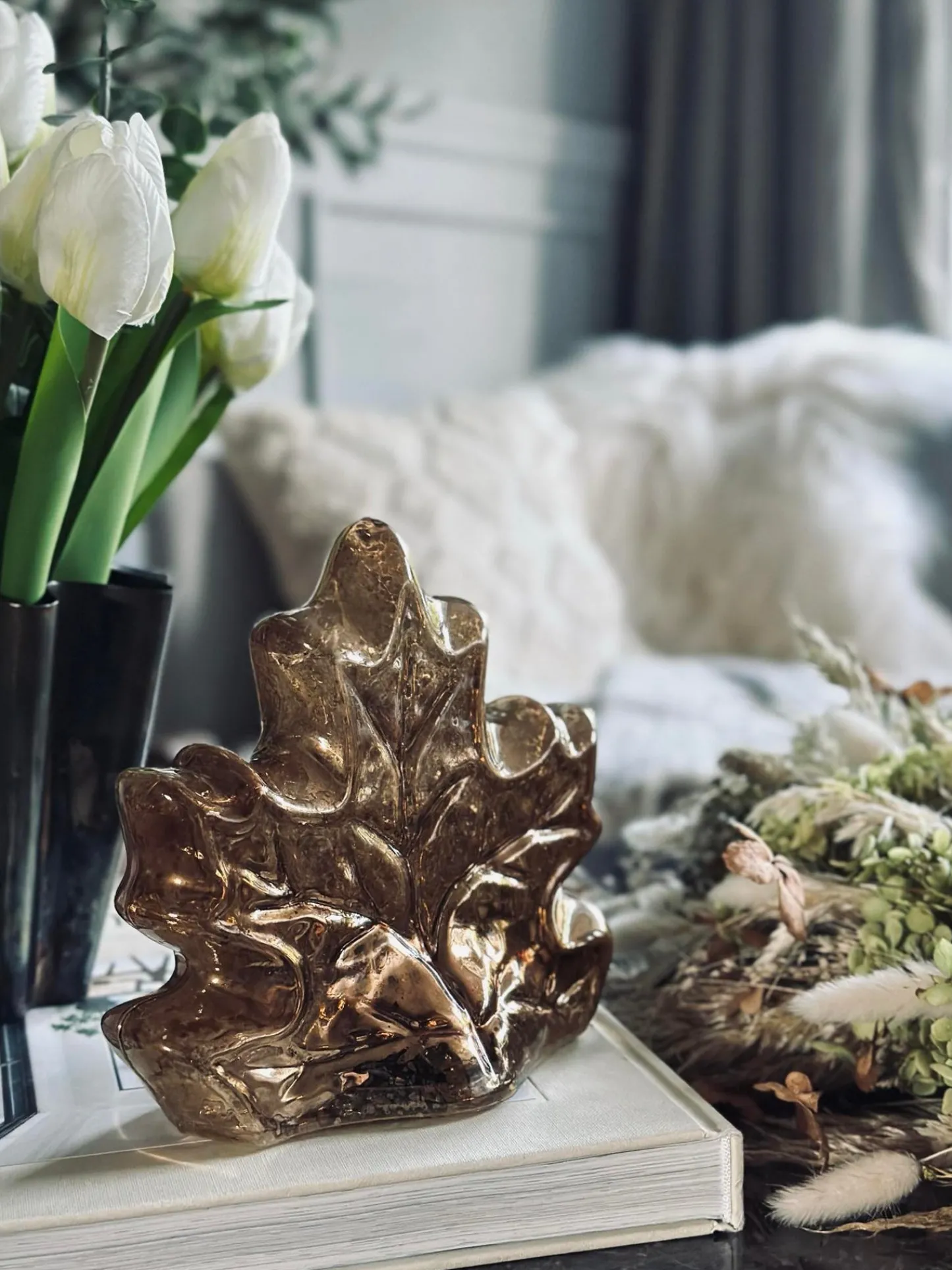 VIAMAJA Blad med led lys og timer - Flere farver Best