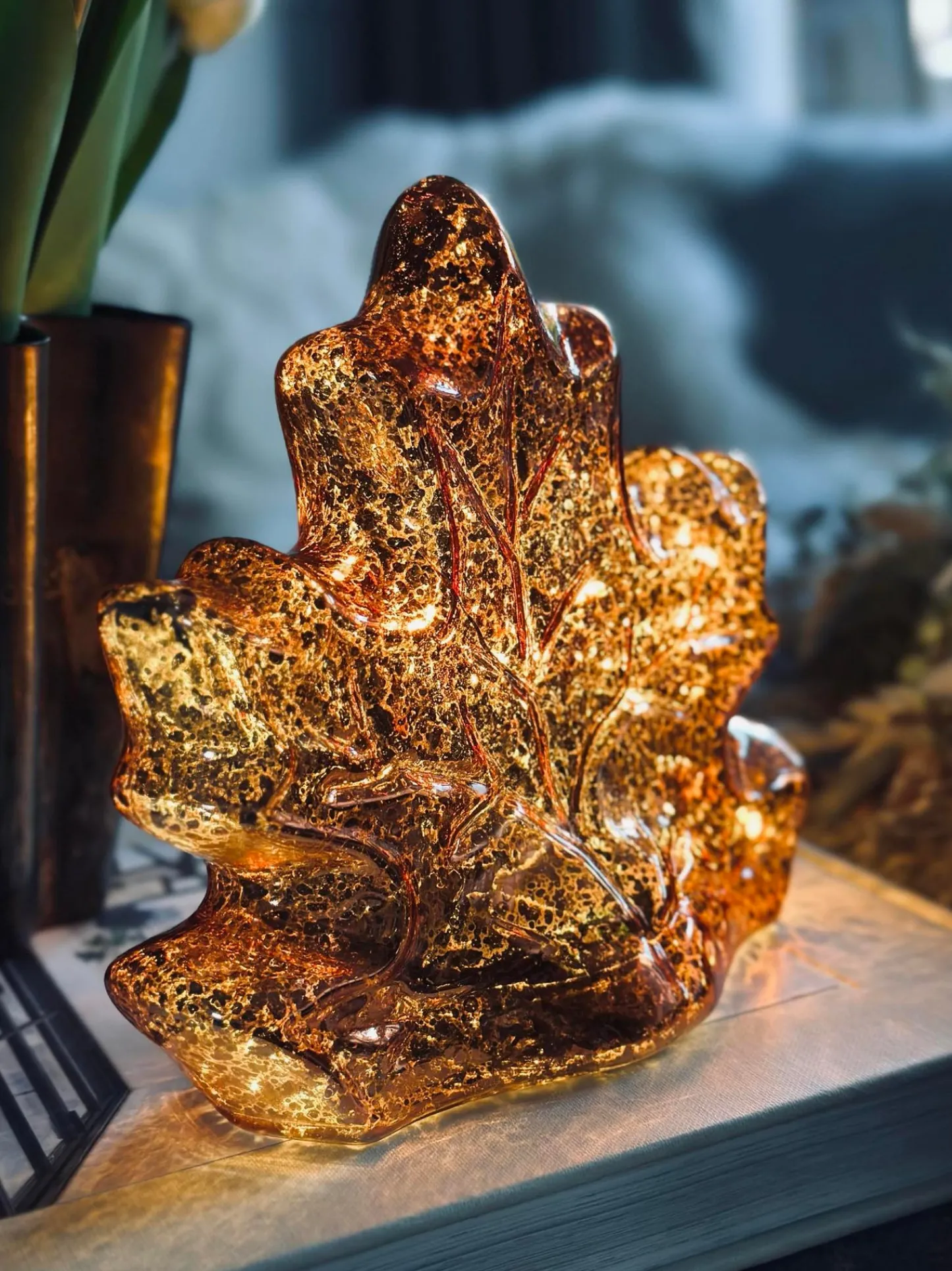 VIAMAJA Blad med led lys og timer - Flere farver Best