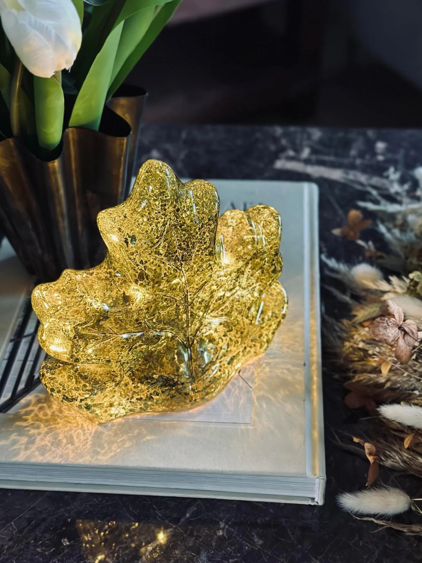 VIAMAJA Blad med led lys og timer - Flere farver Best