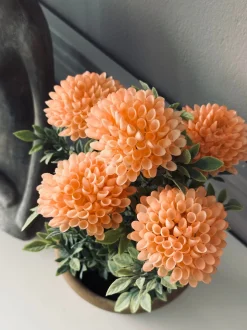 VIAMAJA Blomst i rustik potte - Coral Outlet