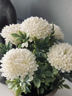 VIAMAJA Blomst i rustik potte - Hvid Online