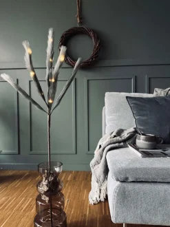 VIAMAJA Blomst med LED lys 90 cm - Grey Hot