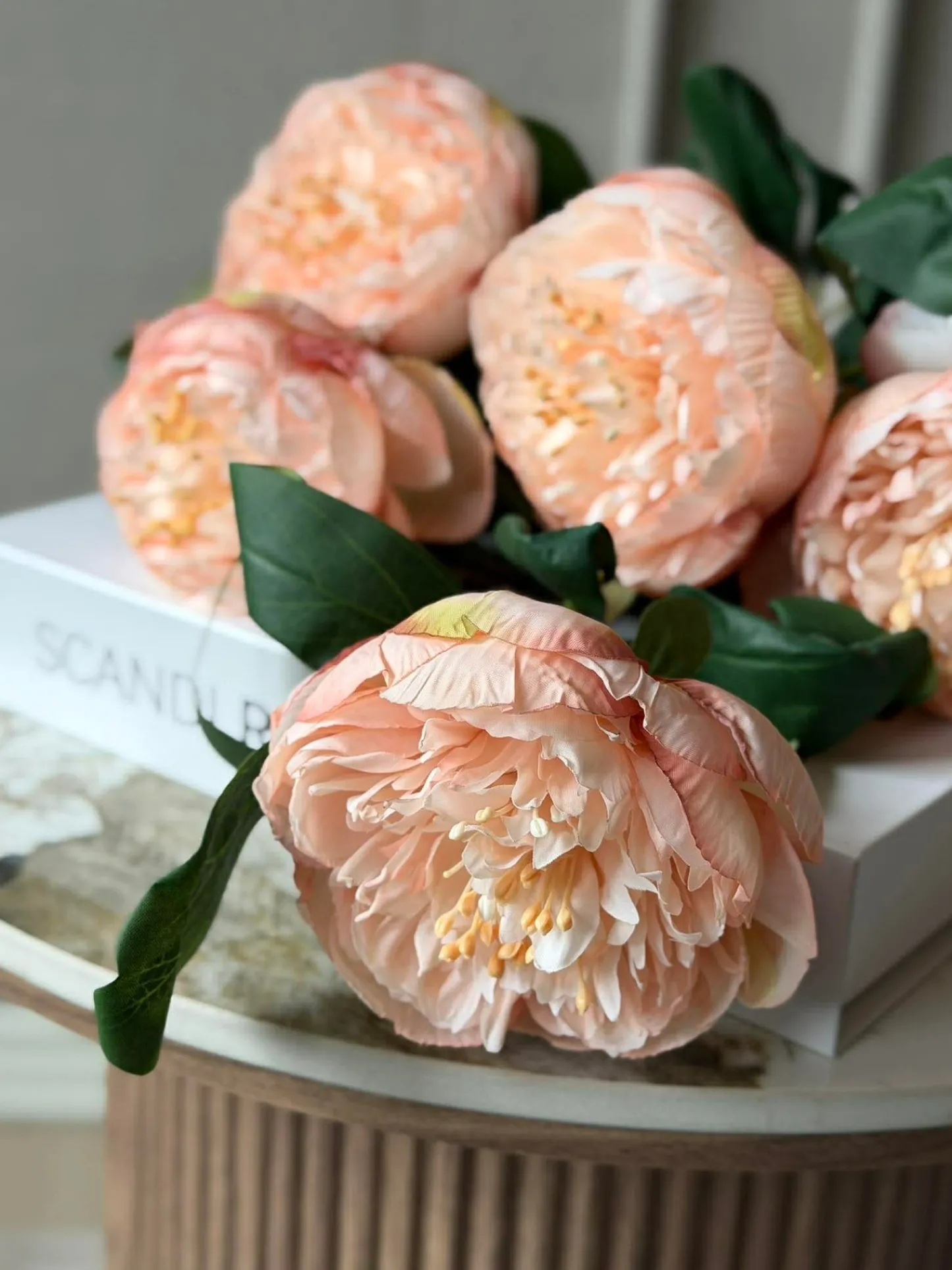 VIAMAJA Blomst Pæon - Sart rosa 70cm Clearance