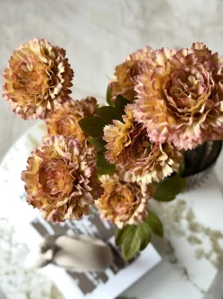 VIAMAJA Blomst stilk 70 cm - Brændte farver New