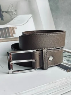 VIAMAJA Bælte 3,5 cm - Dark taupe Outlet