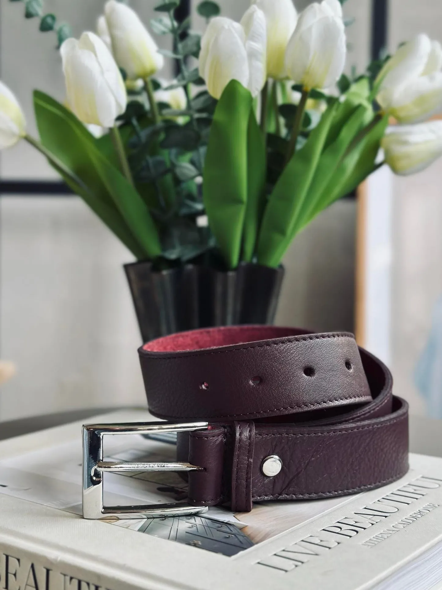 VIAMAJA Bælte 3,5 cm - OX blood Hot