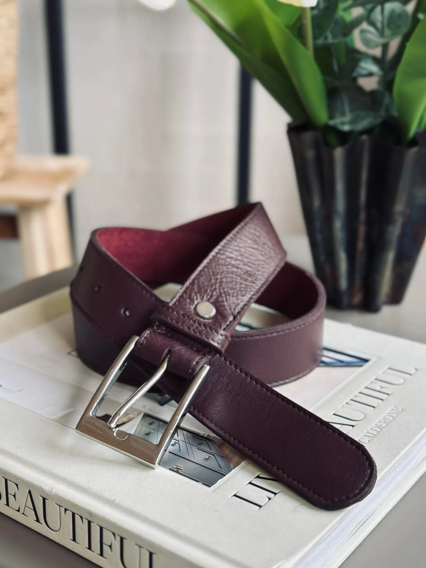 VIAMAJA Bælte 3,5 cm - OX blood Hot