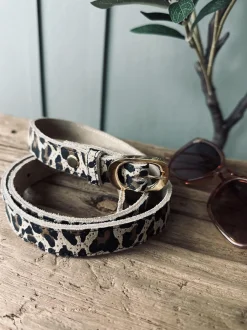 VIAMAJA Bælte Aura Leopard – 85 cm