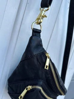 VIAMAJA Bæltetaske CLASSY - Black / Gold Outlet