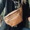 VIAMAJA Bæltetaske i vintage look CLASSY - Camel New