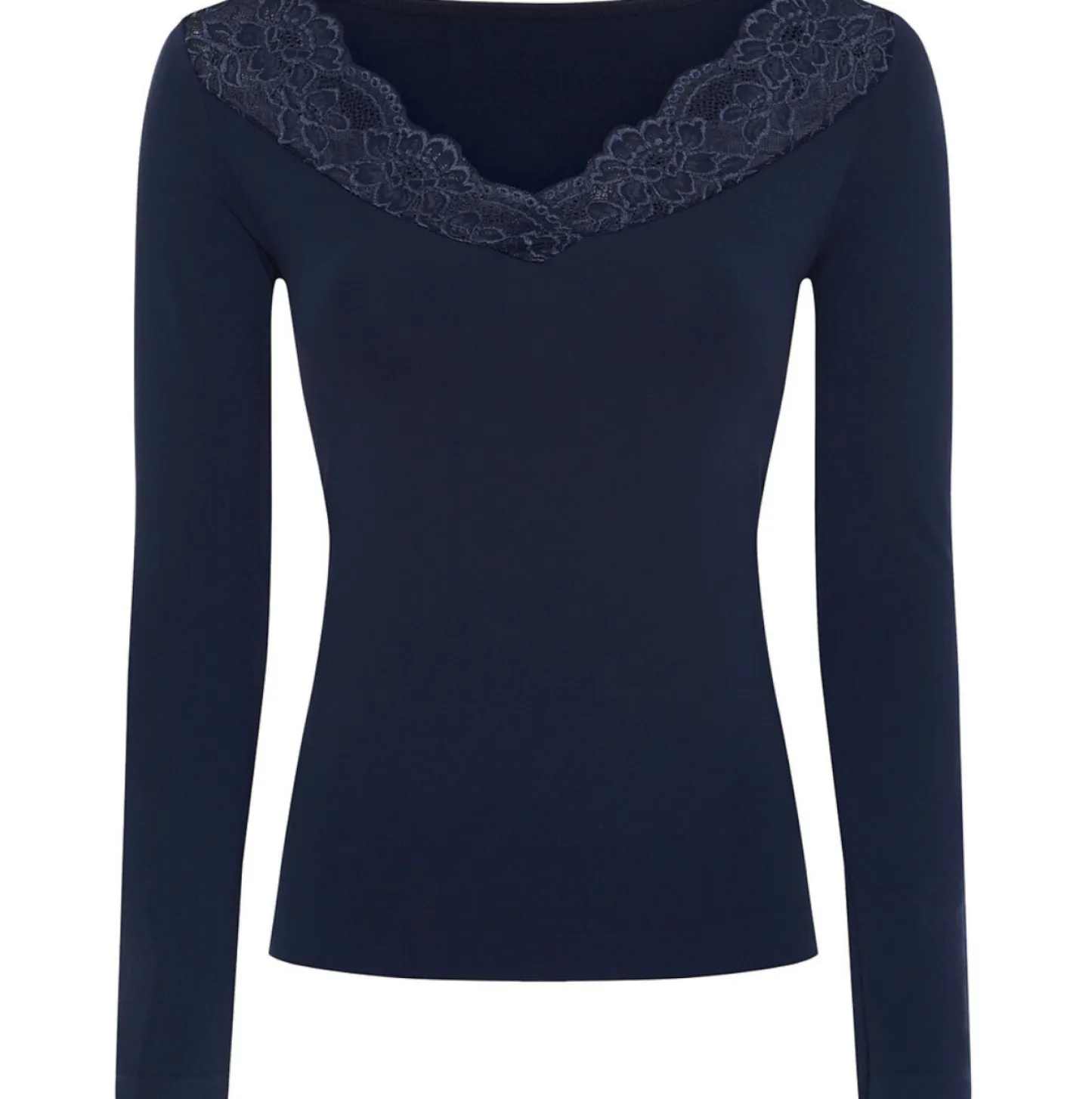 VIAMAJA Bluse Belen Navy - Mikrofiber Best