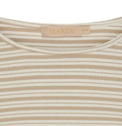 VIAMAJA Bluse Christel strib - Beige / Cream Best