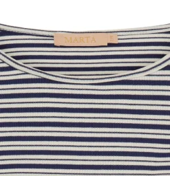 VIAMAJA Bluse Christel strib - Navy / Creme Discount