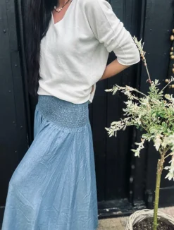 VIAMAJA Bluse Dagmar super blød kvalitet – Off white