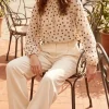 VIAMAJA Bluse DOTS - beige Clearance