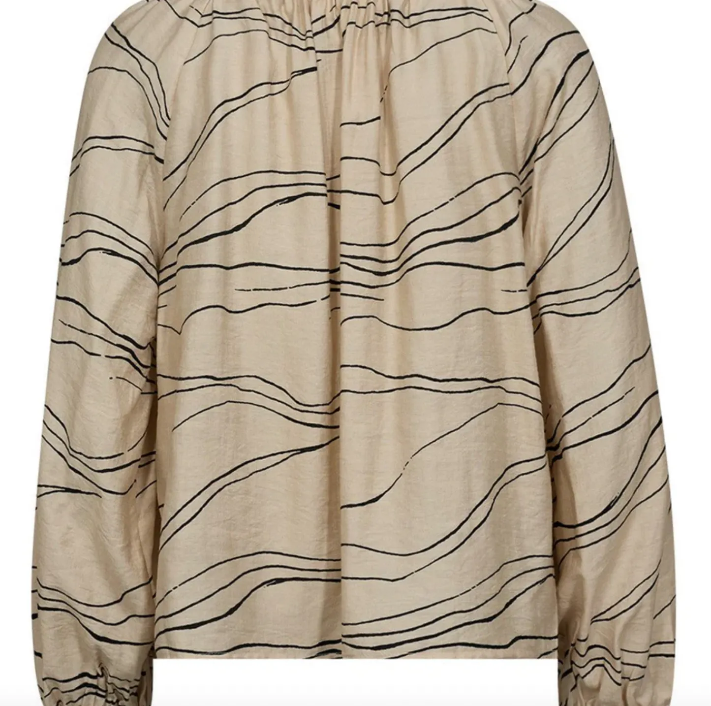 VIAMAJA Bluse Evy - Cream Graphic Outlet