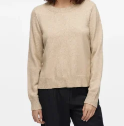 VIAMAJA Bluse med smukke knapper - Beige Discount