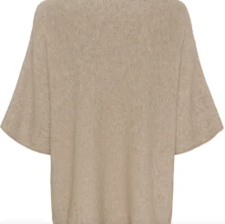 VIAMAJA Bluse Sia medium beige – Oversize