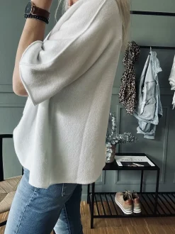 VIAMAJA Bluse Sia white – Oversize Outlet
