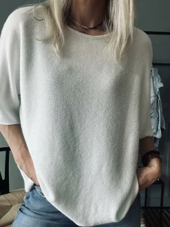 VIAMAJA Bluse Sia white – Oversize Outlet