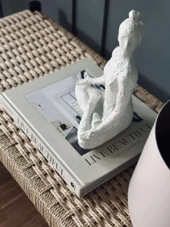 VIAMAJA Bænk bøg Sort / natur - 120 cm Outlet
