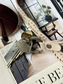 VIAMAJA Boho keyhanger - Beige Discount