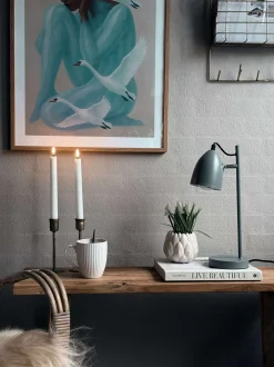 VIAMAJA Bordlampe - Grå metal Clearance