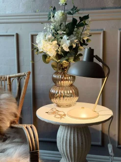 VIAMAJA Bordlampe Retro - Beige / guld Best