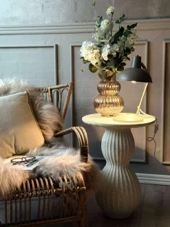 VIAMAJA Bordlampe Retro - Beige / guld Best