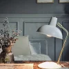 VIAMAJA Bordlampe Retro - Hvid / guld