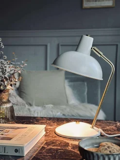 VIAMAJA Bordlampe Retro - Hvid / guld
