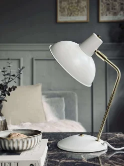 VIAMAJA Bordlampe Retro - Hvid / guld