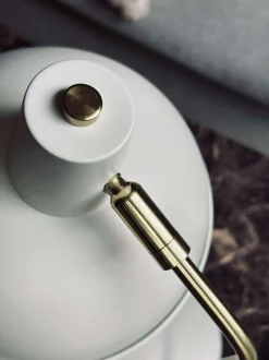VIAMAJA Bordlampe Retro - Hvid / guld