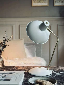 VIAMAJA Bordlampe Retro - Hvid / guld