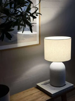 VIAMAJA Bordlampe STONEWARE - Lys natur Hot