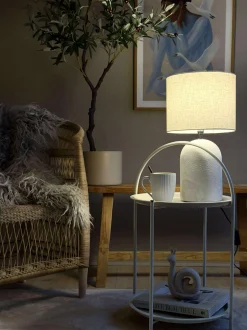 VIAMAJA Bordlampe STONEWARE - Lys natur Hot